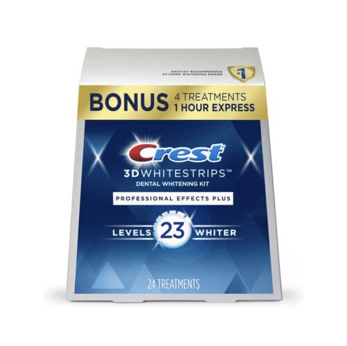 CREST 3D White Professional Effects PLUS  Whitestrips Teeth Whitening Strips