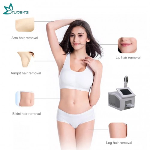 Painless Machine Portable 808 Nm Diode Laser Hair Removal Skin Rejuvenation