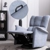 New Functional Electric Single-Seat Fabric Sofa Modern Minimalist Gray Rockable Lunch Break Function Reclining Chair