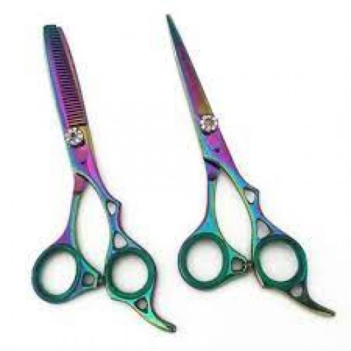 High quality 7 Inch paper coated barber scissors hot sale