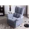 New Functional Electric Single-Seat Fabric Sofa Modern Minimalist Gray Rockable Lunch Break Function Reclining Chair