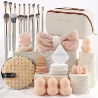 Professional Makeup Brush & Beauty Sponge Set with Cosmetic Bag | OEM Private Label Available