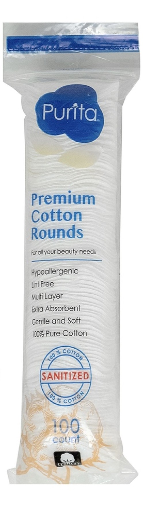 Premium Cotton Square Rounds 70/100 pcs