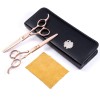 5.5 Inch Professional ( Rose Gold ) Hair Cutting Shears/Scissors and Barber Thinning/Texturing Scissor for Female & Male Barber