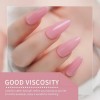 Pearly & crystal Rubber base gel polish base coat