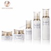 skincare set cosmetic packaging glass bottles cream jars foundation lotion toner bottles in set