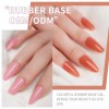 Pearly & crystal Rubber base gel polish base coat