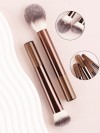 Premium Cosmetic Brush Set with Metal Tube Packaging – Luxury Face & Eye Brushes, OEM/ODM Manufacturer