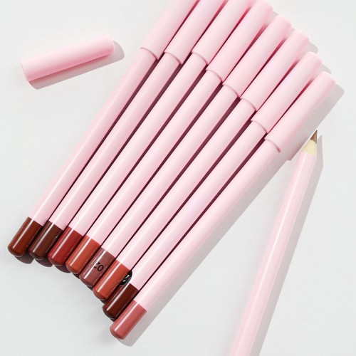 Custom Logo 24colors Creamy Lip Liner Highly Pigmented dark brown Lipliner Natural Private Label Wholesale Lip Liner pencil
