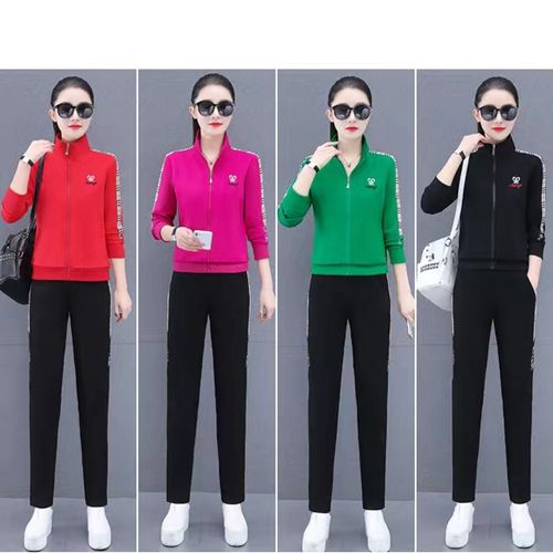 Casual Sportswear Suit Women's Spring And Autumn New Fashion Autumn Two-Piece Suit