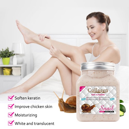 Face And Body Scrub Snail Collagen Natural Body Scrub Exfoliation Cream