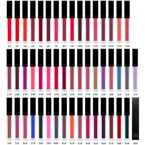 Private Label Vegan Long Lasting Waterproof Matte Liquid Lipgloss Non-stick Cup Vegan Matte Lipstick