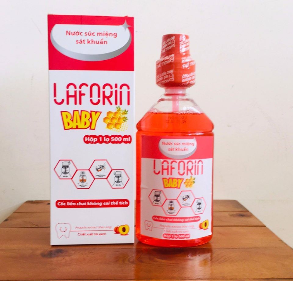 Mouthwash for baby with Propolis extract, Sodium floride for fresh breath