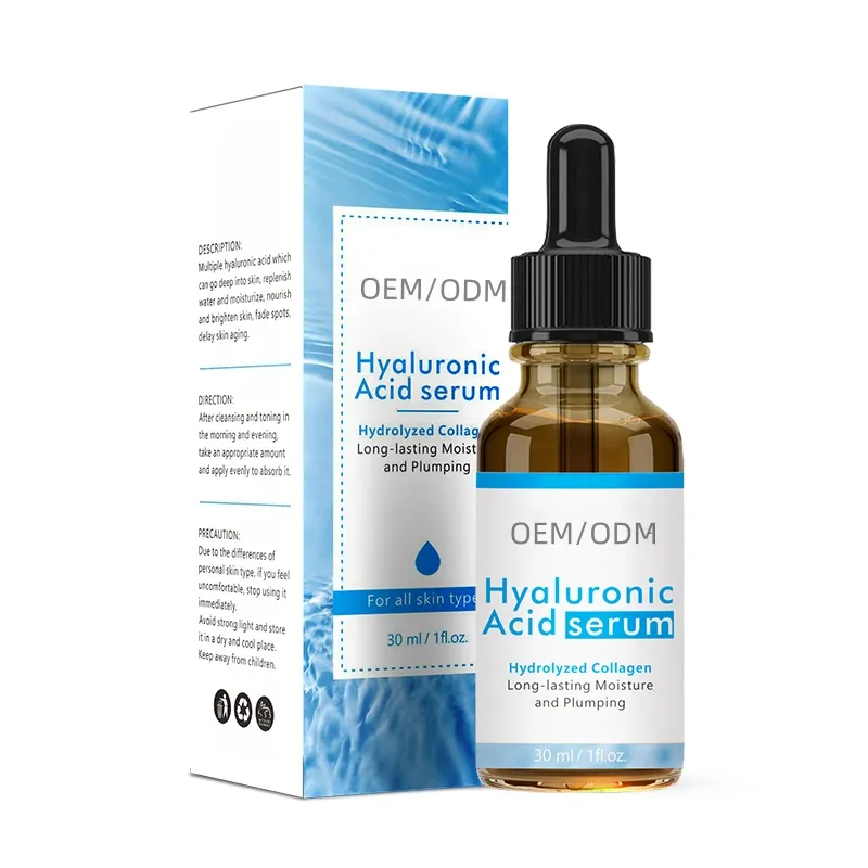 OEM Private Label Hyaluronic Acid Face Serum Hydrating Moisturizing Skincare