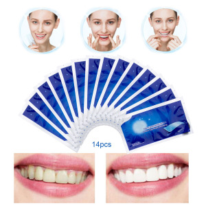 14pair/28pcs Wholesale Non Peroxide At Home Kit Teeth Whitening Strips