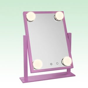4 LED Lighted Makeup Vanity Hollywood Style Mirror Cosmetic Mirror With LED Dimmer Bulb Lights