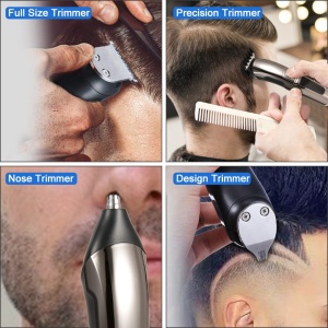 Adjustable Hair Beard Trimmer Clippers Rechargeable Cordless Electric Hair Cutting Machine Beard Trimmer for Home Barber Use
