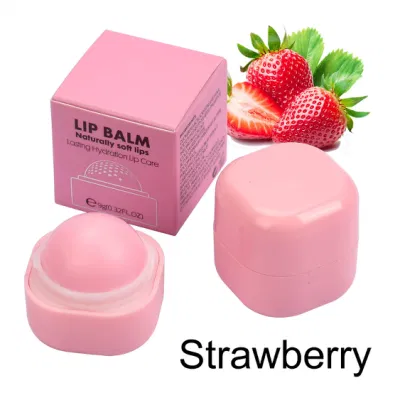 Ball Shape Nourishing Customized Moisturizing Fruit Flavor Lip Balm