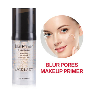 Best quality make-up base blur pore gold foil face makeup primer