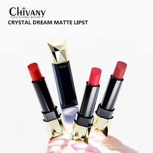 brand crystal romantic beauty cosmetic matte lipstick OEM