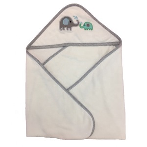 China supply custom elephant bath bamboo blanket hooded baby towel for kids