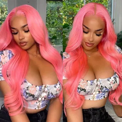 Colorful Body Wave 13X4 Lace Front Wigs High 180% Density