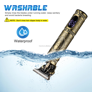 Cordless Rechargeable LCD Professional Hair Clippers Trimmer Hair Meteal Low Nosie Baby hair Trimmer New  BOOGUHM