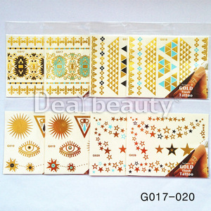 Custom Professional Waterproof Body Art Glitter Temporary Tattoo Sticker