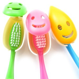 Cute cartoon plastic toothbrush head cap