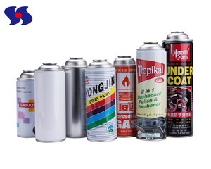 Diameter 65mm Necked-in Empty Aerosol Tin Cans 400ml