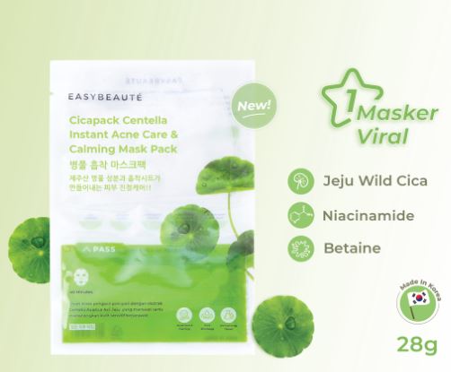 EASYBEAUTÉ Kalapack,Cicapack,Cerapack (3 mask packs)