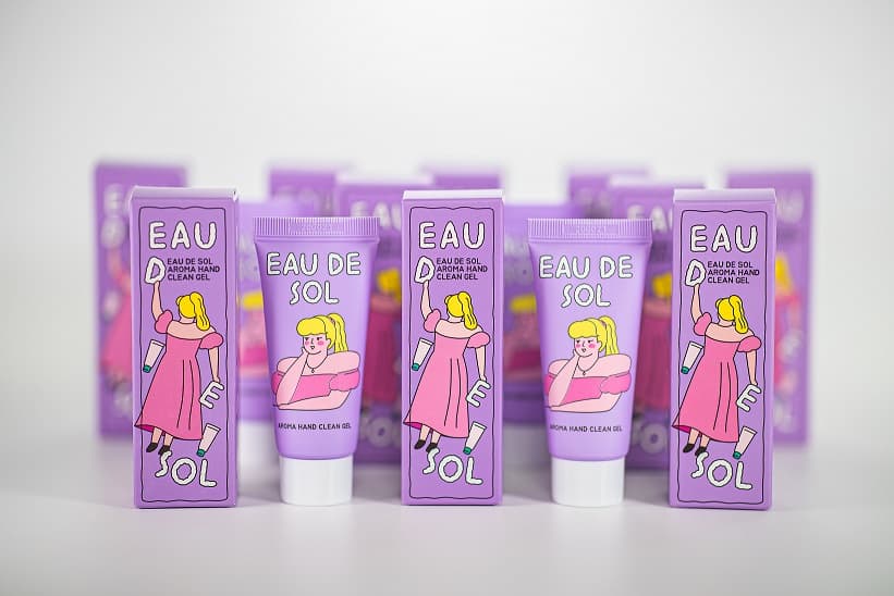 Eau De Sol Aroma Hand Clean Gel Sanitizer