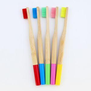 Eco-friendly BPA free Nylon Bristles OEM Bamboo Toothbrush with Customized no waste Packing and Logo