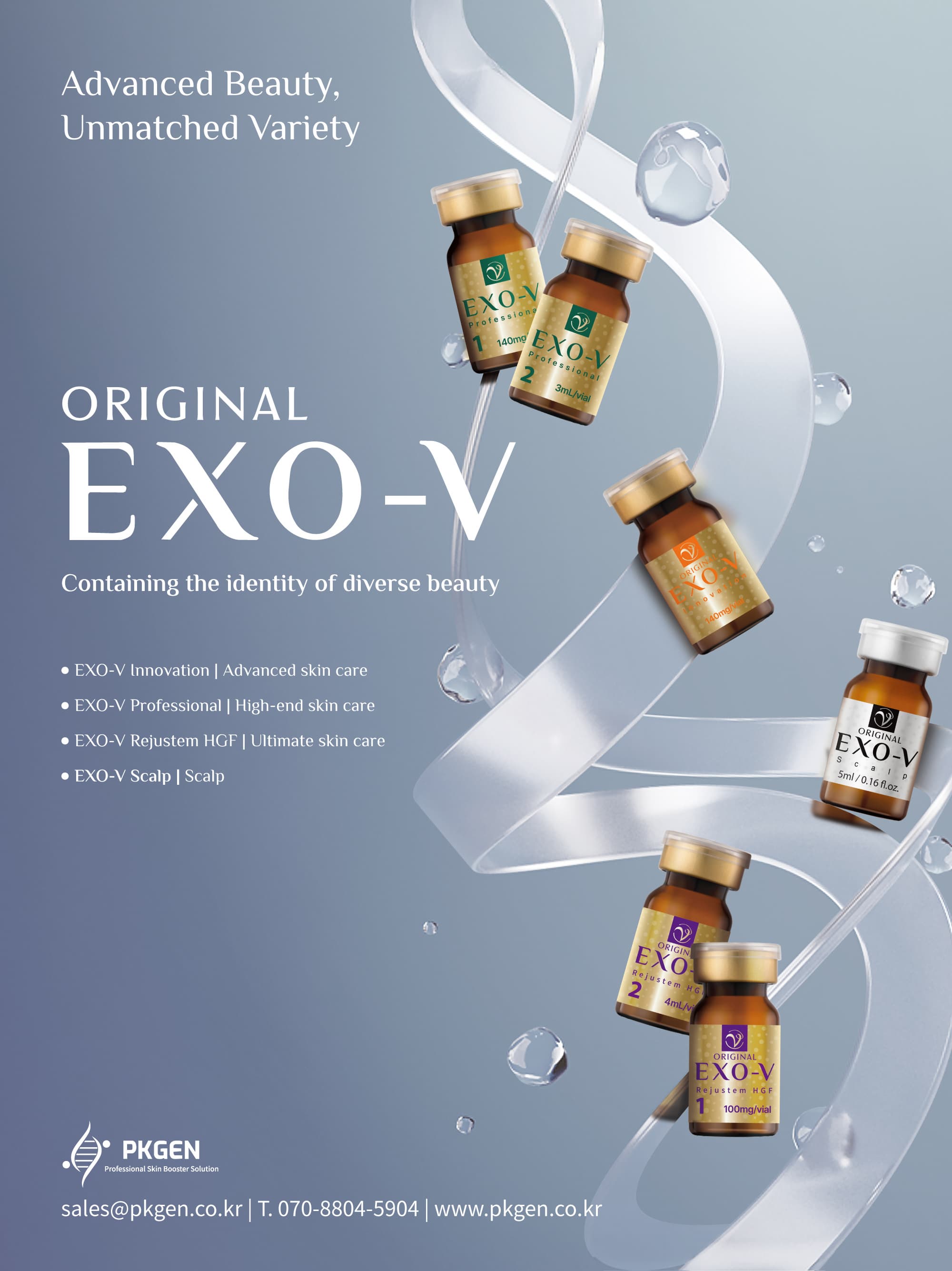 [EXOSOME SKIN CARE, Plant-derived stem cell culture medium, registered CPNP, MoCRA] EXO-V