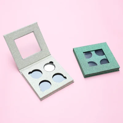 Eyeshadow Case Factory New Arrival 4 Color Glittering Cosmetic Palette Magnetic Empty Eyeshadow Container