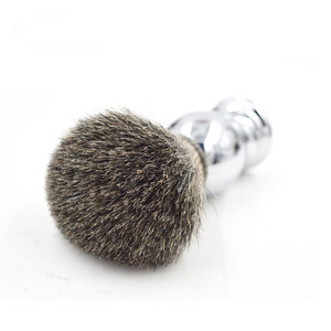 For Safety Razor Barber Neck Brush Handmade Deluxe 100% Pure Badger Silvertip Shaving Brush with metal stainless steel Handle