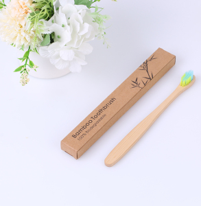free BPA ECO friendly BAMBOO TOOTHBRUSH with packaging box