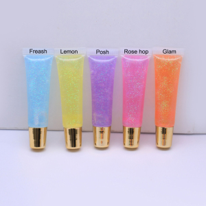 glitter lip gloss vendor private label cosmetics lip gloss 10ml soft tube lip gloss