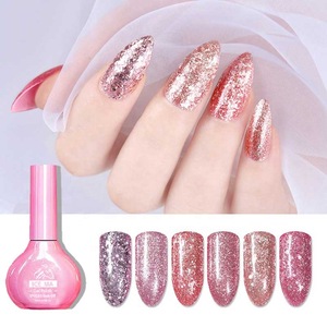 Guangzhou Perfect acrylic nail art supplies rose gold chrome nail powder soak off glitter gel nail polish