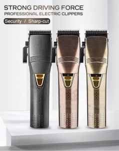 Hair Clipper Men Zero-Gapped BarberShop Hair Trimmer Rechargeable Cordless Digital close-cutting 0mm t-blade baldheaded outliner