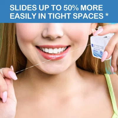 High Quality 50 M Waxed Nylon Floss with Mint Flavor Dental Floss, Supplier