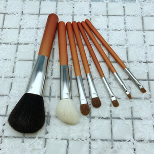 High quality beauty tools 7pcs Goat hair portable makeup brushes kit blush foundation eyebrow lip brush makeup