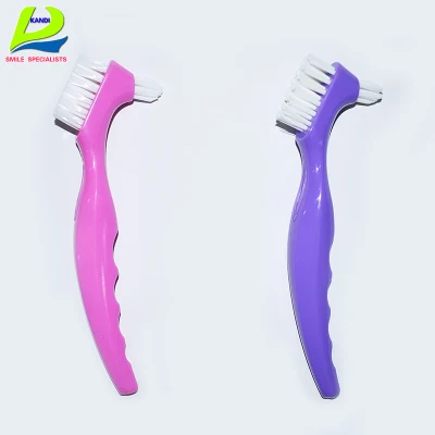 High Quality False Tooth Cleaner Denture Toothbrush