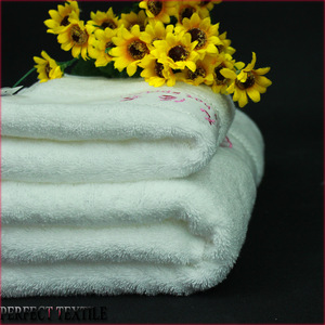 Hotel supplies 100%cotton dobby border luxury hotel bath towel
