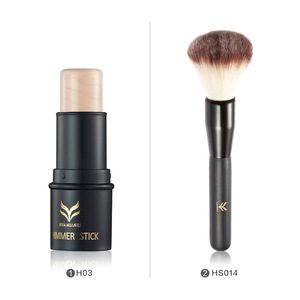 Huamianli 3 color brighten cream + high gloss brush makeup set