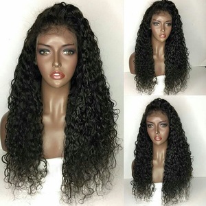 Large stocks 8"-24" natural color hotsale indian lace front human hair wig for black women