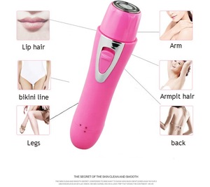 Lipstick Shape Portable Shaver, Electric Face Back Hair Removal, Leg Epilator, Body Shaving Machine for Female