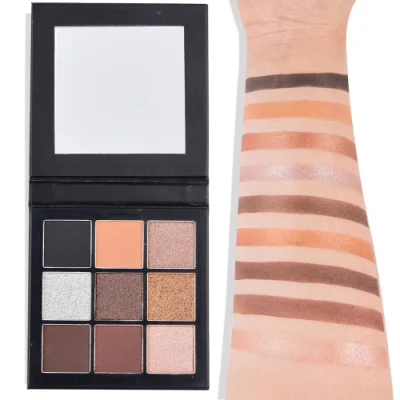 Makeup Manufacturers OEM Custom Matte Glitter Shimmer 9 Color Private Label Eyeshadow Palette