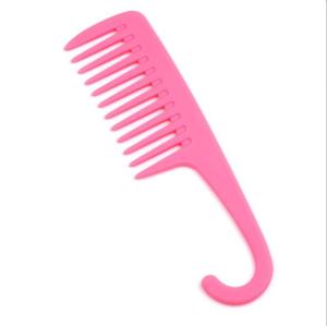 Manufacturers large tooth hair comb Straight hair hook hairdressing tools Plastic wide tooth comb