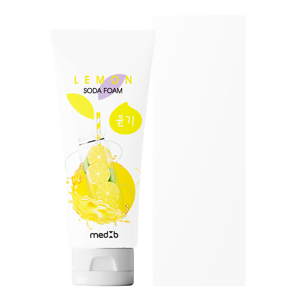 MEDB Lemon Soda Foam - Cleansing Foam - Facial Cleanser with Baking Soda
